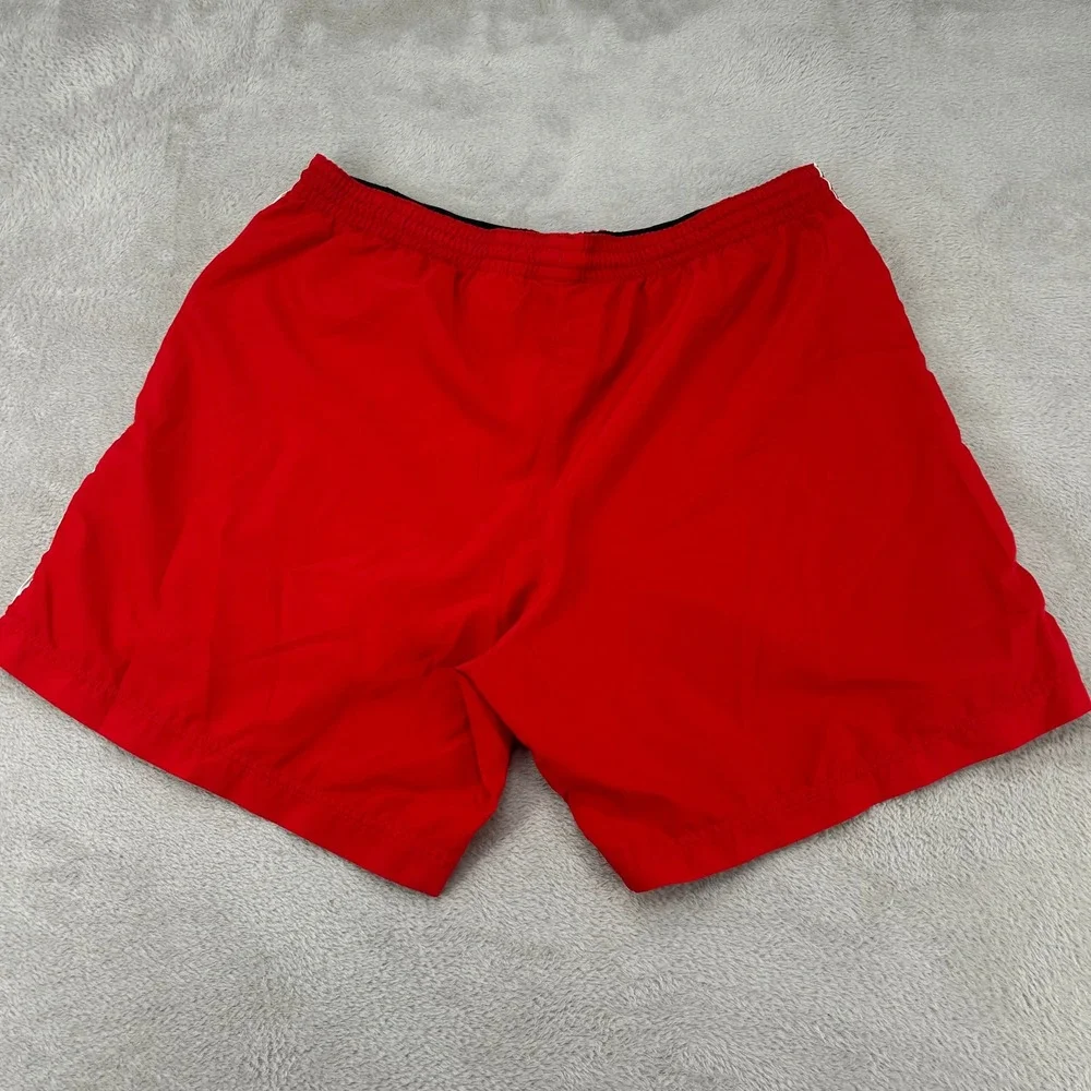 Vintage Y2K Nike Soccer Shorts Mens Large Red Athletic Running Gym Sports